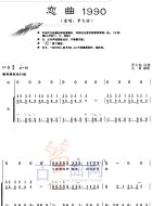 恋曲1990--古筝谱-古筝曲谱网