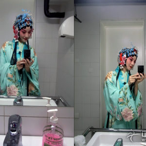 常静在北京奥运会开幕式上演奏《春江花月夜》时的昆曲扮像