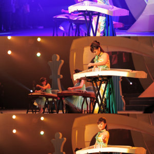 任洁作为国际象棋节表演嘉宾