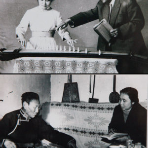 娜仁格日乐先后师从赵玉斋、曹正、扎木苏，系统地学习了蒙古筝与汉族古筝