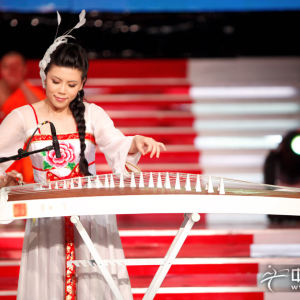 张晓棠参加cctv星光大道时的风采