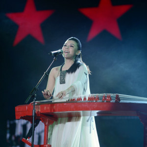 张晓棠参加“2012年星光盛典扬州演唱会”时的风采