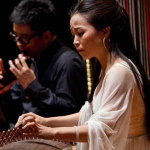 袁莎演奏时的风采