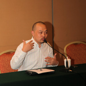 国内著名天使投资人，古筝行业营销专家林加平先生在现场的精彩表现