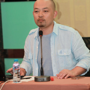 天使投资人、古筝行业营销专家——林加平先生在讲座上的风采