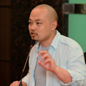 天使投资人、古筝行业营销专家——林加平先生在讲座上的风采