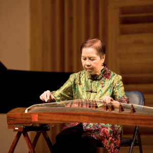 叶申龙老师演奏《出水莲》时的风采