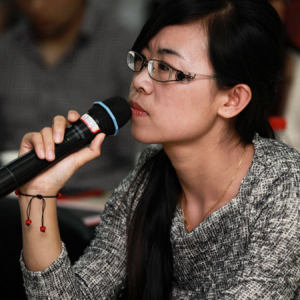 百家筝坛2013筝赢通系列活动武汉站——在经营论坛上，学员提问。