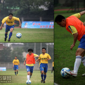 下午，全罗北道足球队和扬州足球队在扬州教育学院进行了一场精彩的友谊赛。