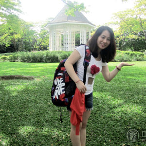 詹倩的个人生活照。