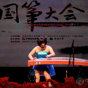 优秀选手演奏时的风采。
