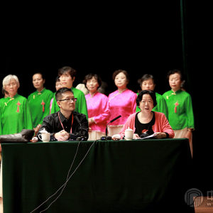 演奏交流会现场（左：樊慰慈老师  右：吴青老师）