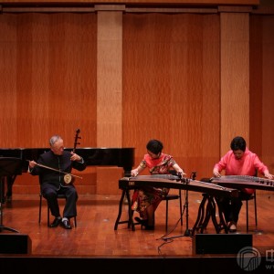 乐曲《崖山哀》曲调悲愤壮烈，由居文郁、王蔚、潘文和王俊侃几位老师合作演绎，全曲4、7两音运用较多，并用压揉、滑音等技法演奏，表达的可歌可泣的不屈精神和沉痛悲愤的情怀。