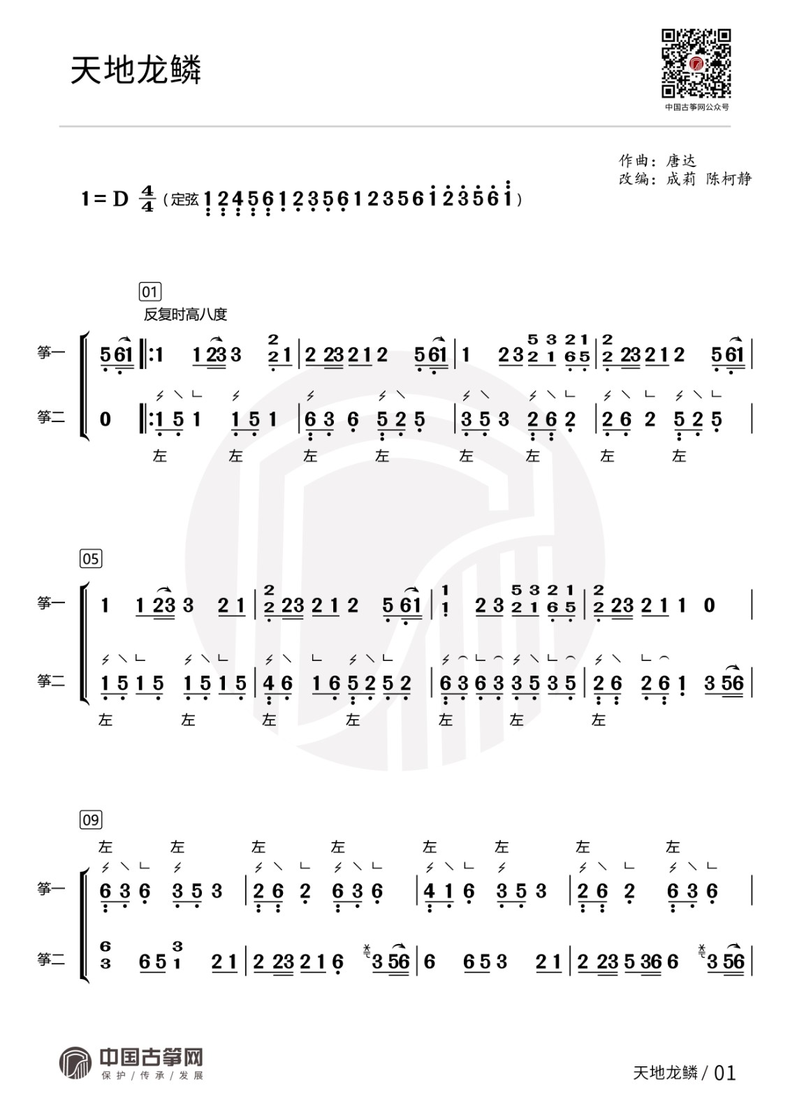 流行古筝曲：《天地龙鳞》