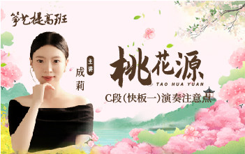成莉讲《桃花源》C段演奏注意点