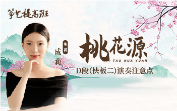 成莉讲《桃花源》D段演奏注意点