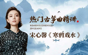 热门古筝曲精讲-宋心馨讲《寒鸦戏水》