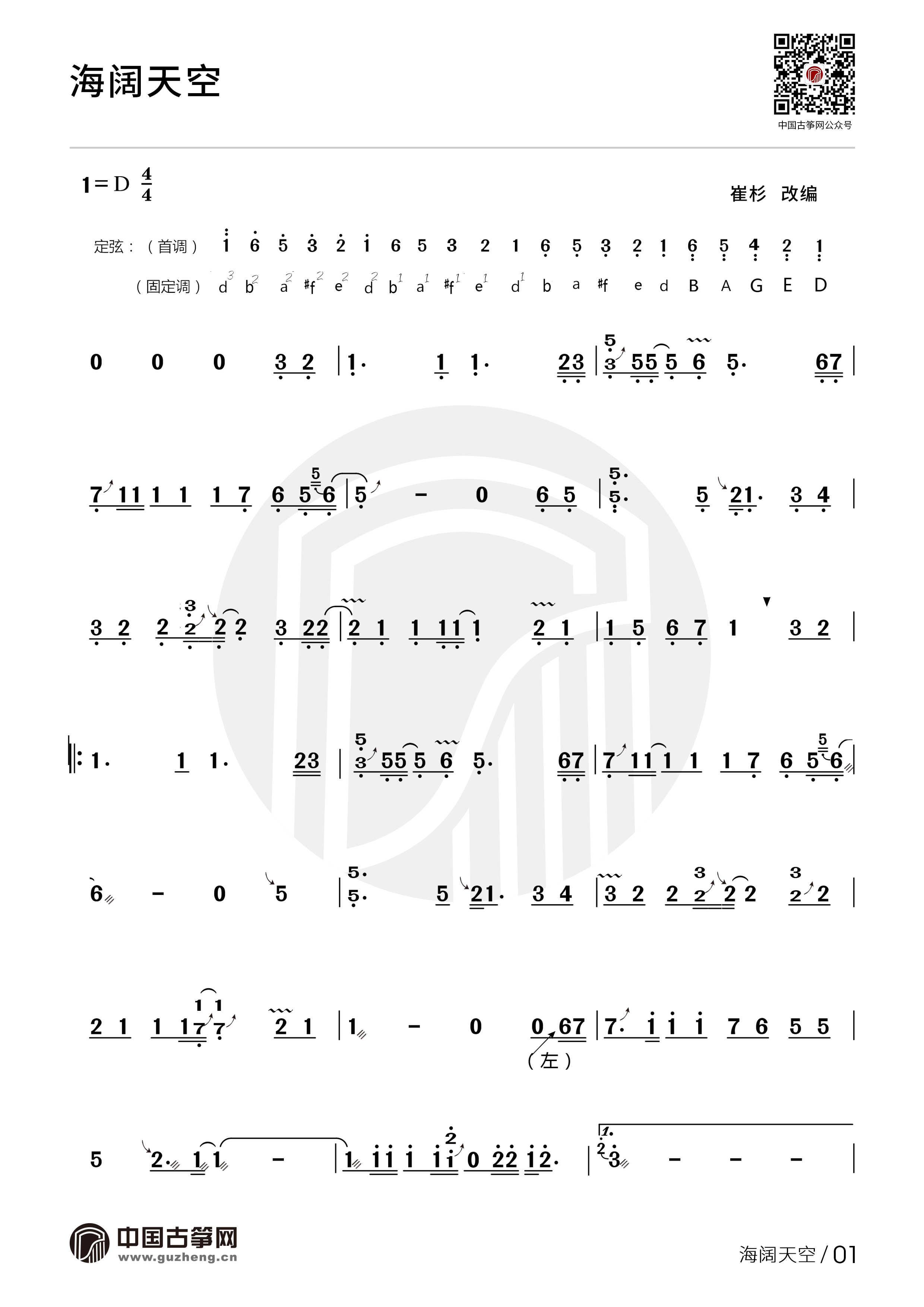 热门古筝曲精讲-崔杉讲《海阔天空》