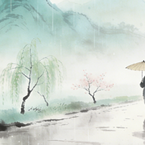 杨柳青青，春风化雨；思念绵绵，遥寄故人。