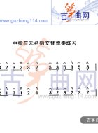 中指与无名指交替弹奏练习曲