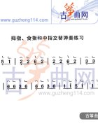 拇指、食指和中指交替弹奏练习曲